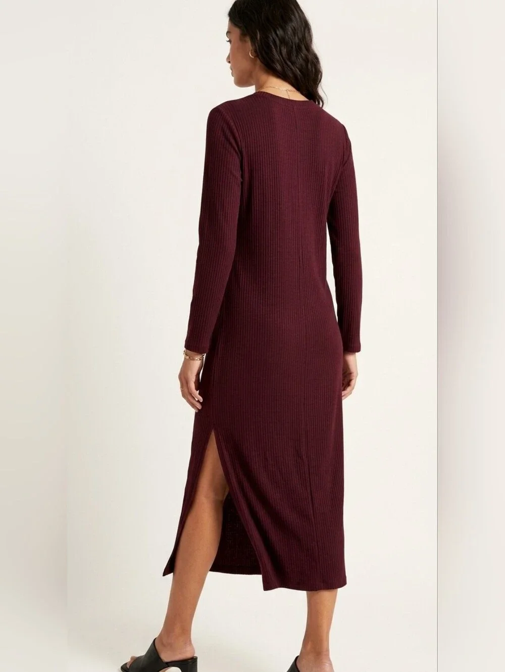 Universal Standard Geneva Crew Neck  Asymmetrical Dress in Jam Size Small =14W - Picture 2 of 12